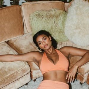 Free People Indah Creedance Halter Ties Top in Pastel. Size 1 (S). NWOT